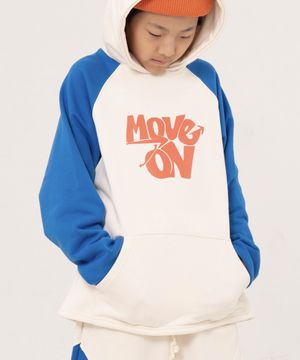 무브온 레글런 오버사이즈 주니어후디 블루, 옐로