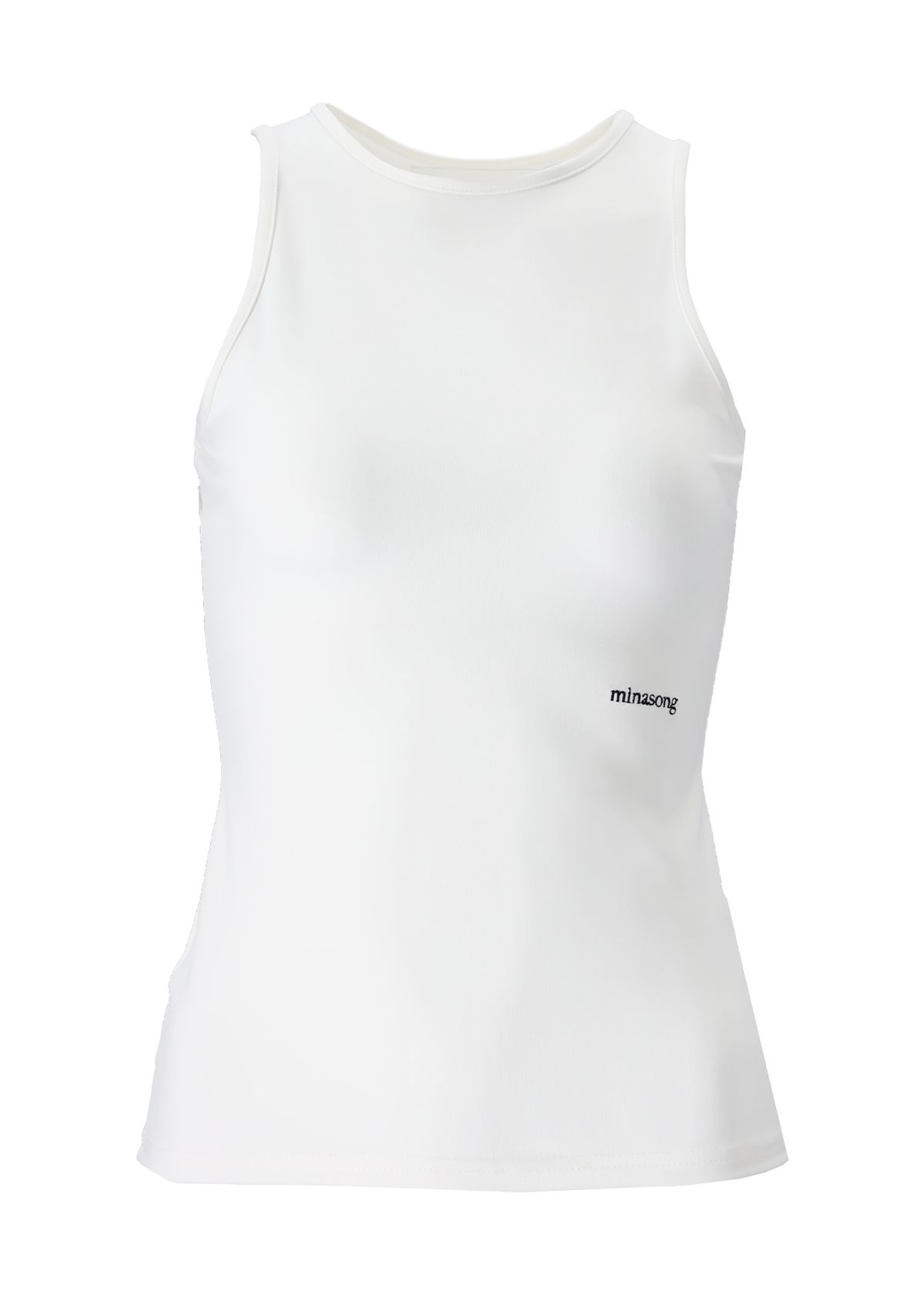 민아송(MINA SONG) CUT OUT SLEEVLESS - WHITE