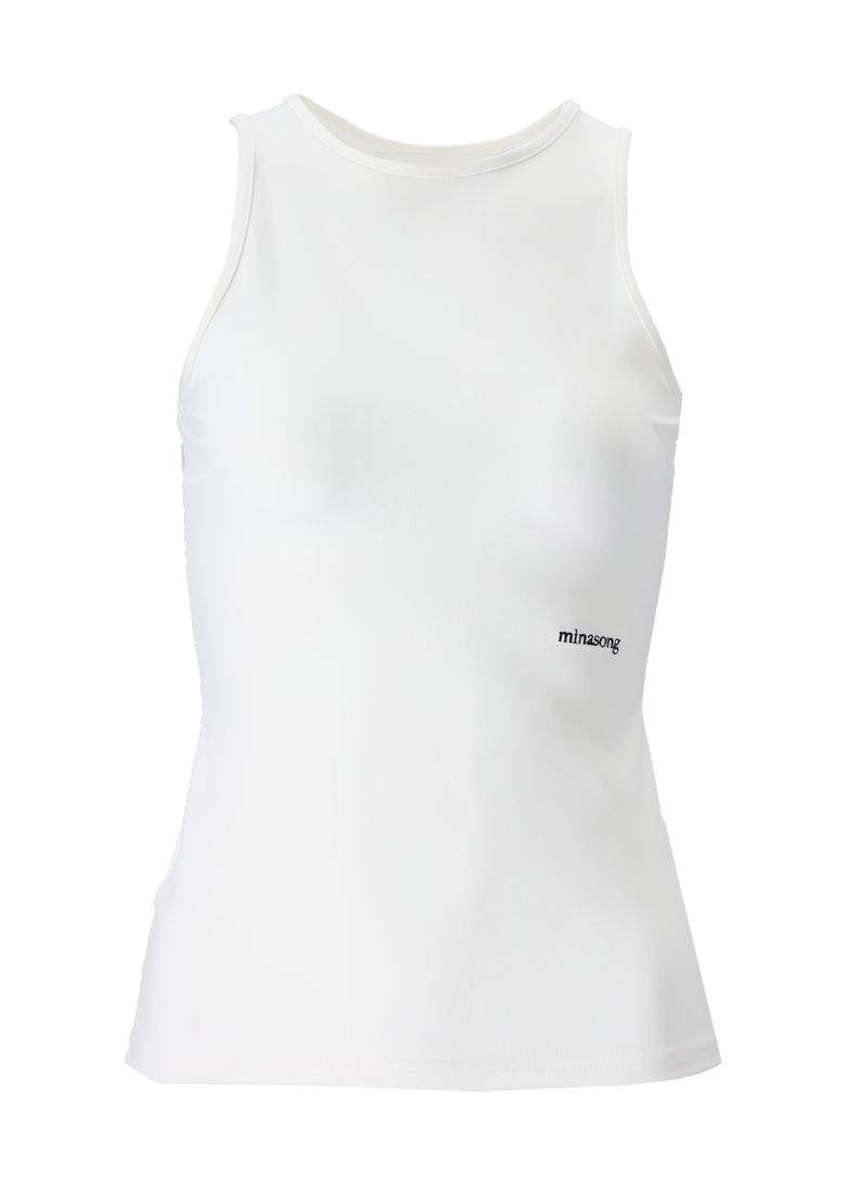 CUT OUT SLEEVLESS - WHITE