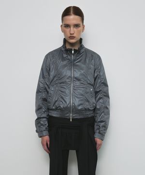 NYLON TWO WAY JUMPER_GREY