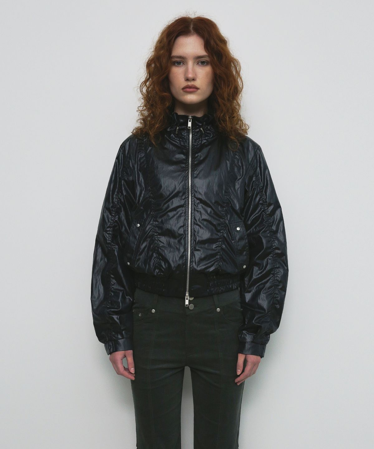 샌드릭(SANDRIC) NYLON TWO WAY JUMPER_BLACK