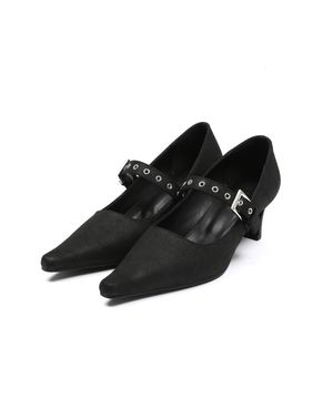 EYELET STILETTO HEELS_BLACK