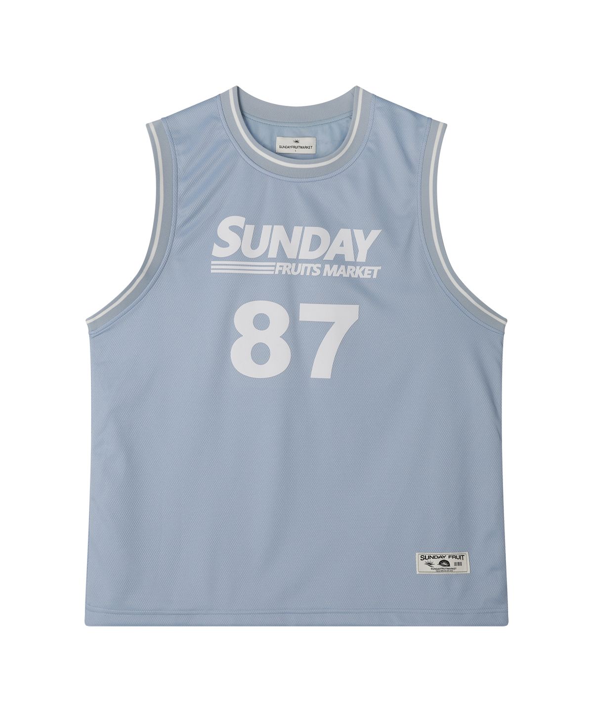 선데이후르츠마켓(SUNDAY FRUIT MARKET) SUNDAY 87 MESH TANK SKYBLUE