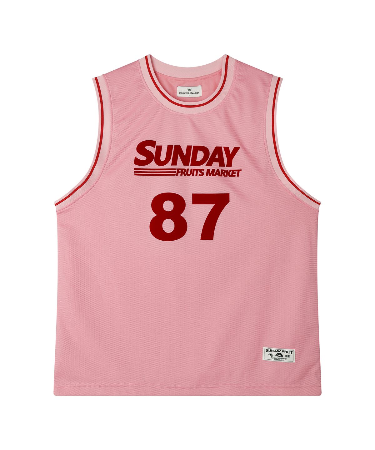 선데이후르츠마켓(SUNDAY FRUIT MARKET) SUNDAY 87 MESH TANK PINK