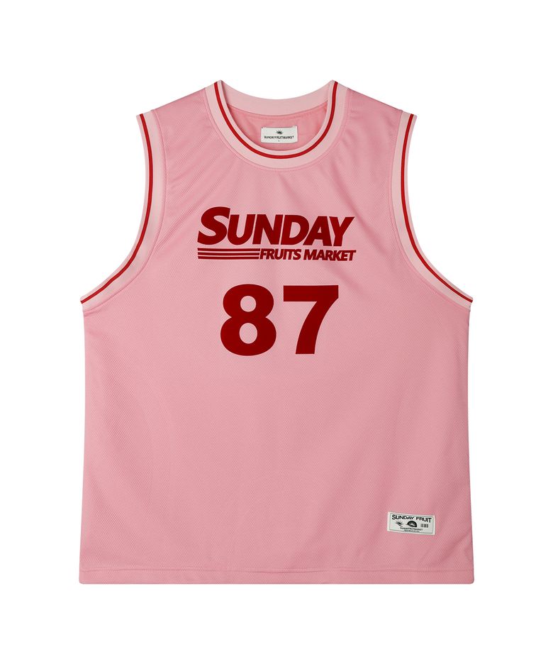 SUNDAY 87 MESH TANK PINK