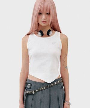 T22.00 Sleeveless Logo T-shirt _ White Logo