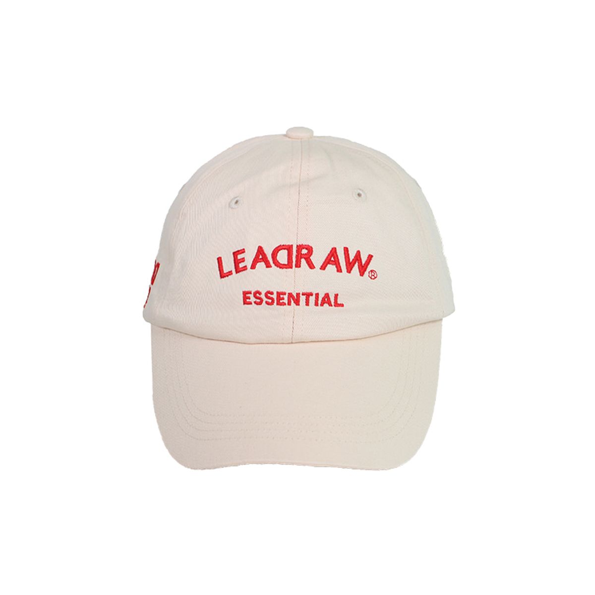 리드로(LEADRAW) Classical logo ball cap_Ivory