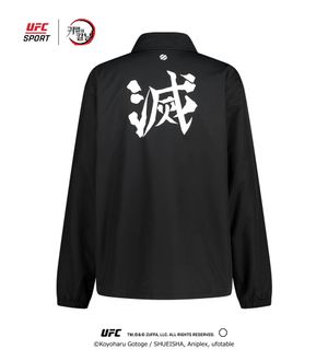 UFC SPORT｜귀멸의 칼날 멸 릴렉스핏 코치 자켓 블랙 U2JKW2370BK