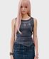 T22.00 Sleeveless Stud point T-shirt _ Charcoal Pattern2