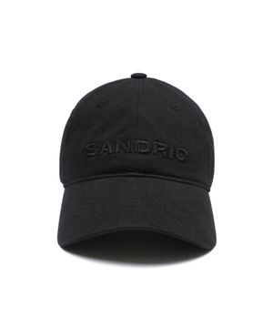 LOGO WASHED CAP_BLACK
