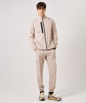 남성 경량 우븐 스트레치 조거 팬츠 SPKFCNPT001MBEG