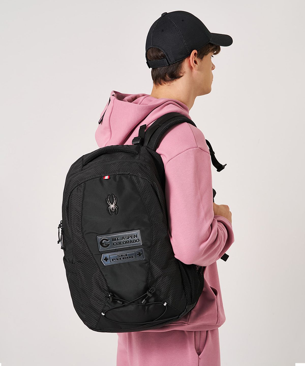 스파이더(SPYDER) 남성 패트롤 25L 스트링 백팩 SPKFBNBP302MBLK