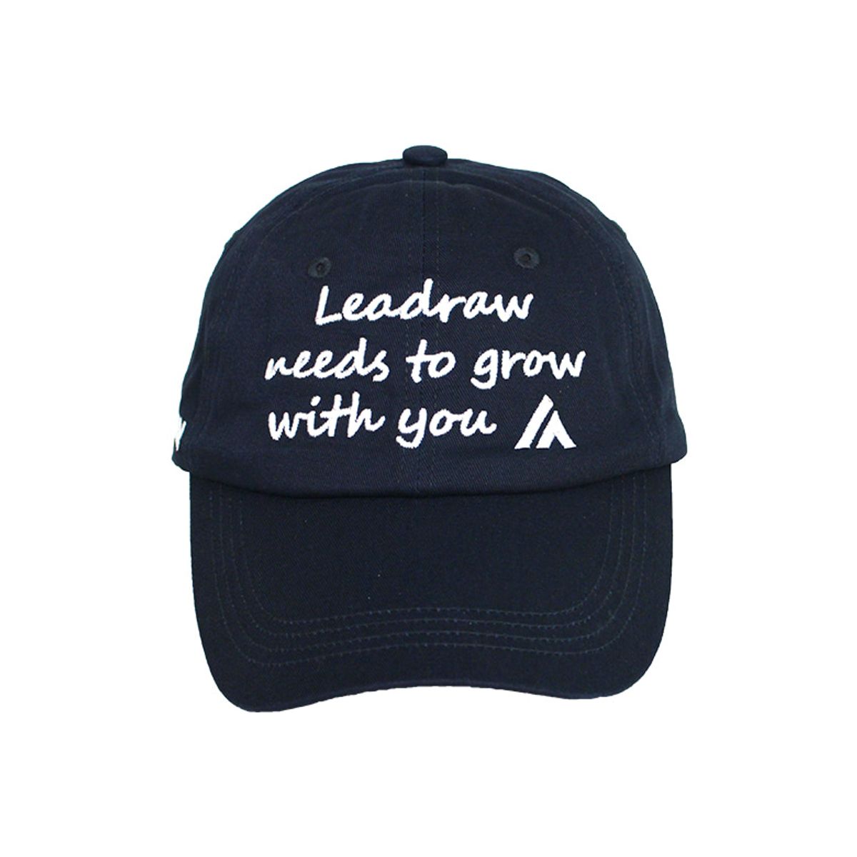 리드로(LEADRAW) Lettering ball cap(growth)_Navy