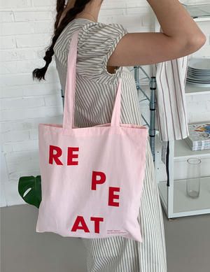 리핏 레터링백 에코백 (9colors)