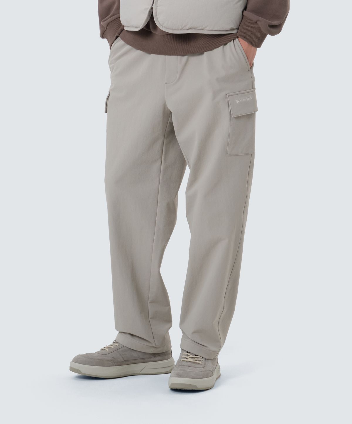 스노우피크 어패럴(SNOWPEAK APPAREL) 라고 약기모 카고 스트레이트 팬츠 (S25WMTPT36) Light Gray