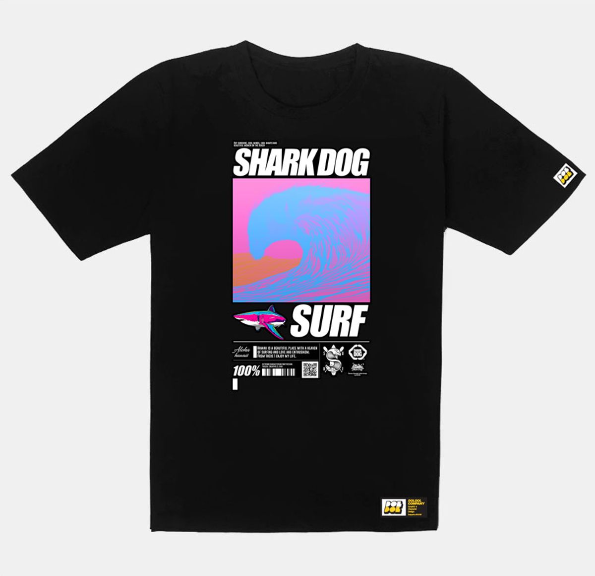 돌돌(DOLDOL) SHARK-DOG_tshirts-172 샤크독 서핑 하와이 그래픽 티셔츠 반팔티