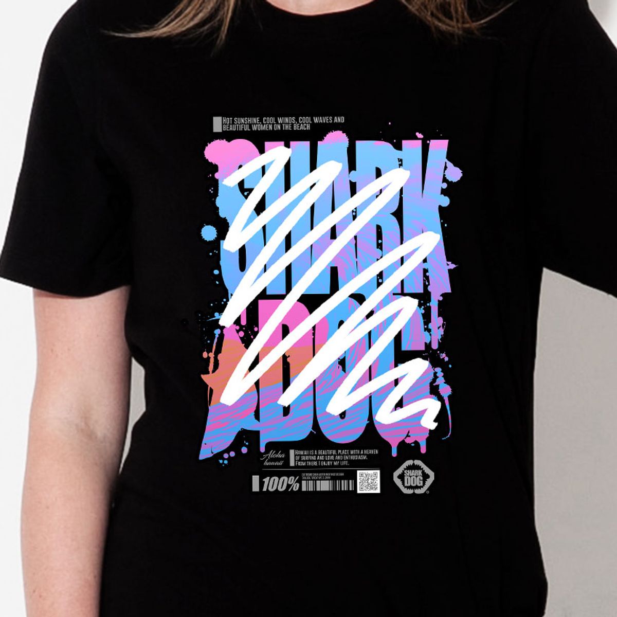 돌돌(DOLDOL) SHARK-DOG_tshirts-173 샤크독 서핑 하와이 그래픽 티셔츠 반팔티