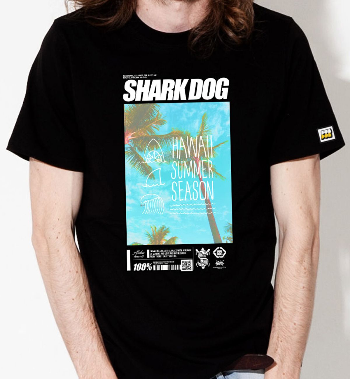 돌돌(DOLDOL) SHARK-DOG_tshirts-174 샤크독 서핑 하와이 그래픽 티셔츠 반팔티