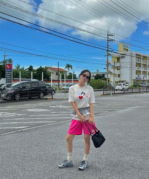 [ADULT] 팔레트 나일론 쿨 팬츠_펀치핑크