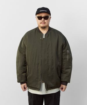 [빅사이즈]캠프 퀼팅 리버시블 스트링 점퍼