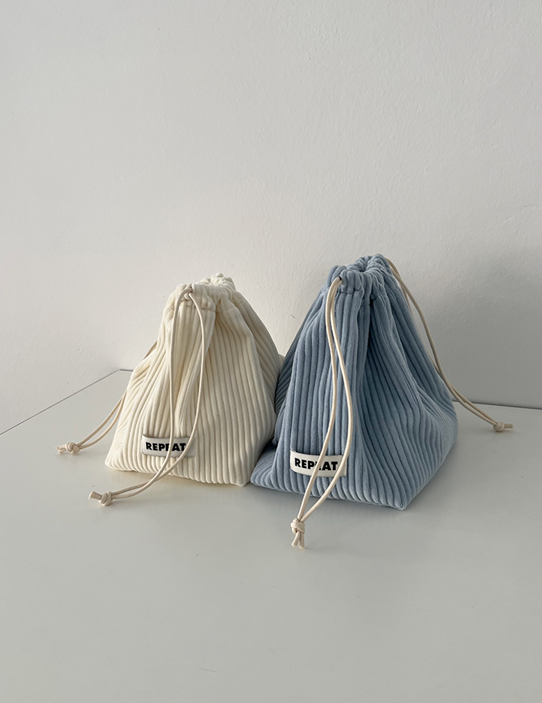 파우더리 스트링백 파우치 (5colors)