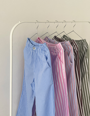 컬러 파자마 긴바지 2size (5colors)