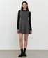 우먼즈 플레어 미니 드레스 [미디엄 그레이]