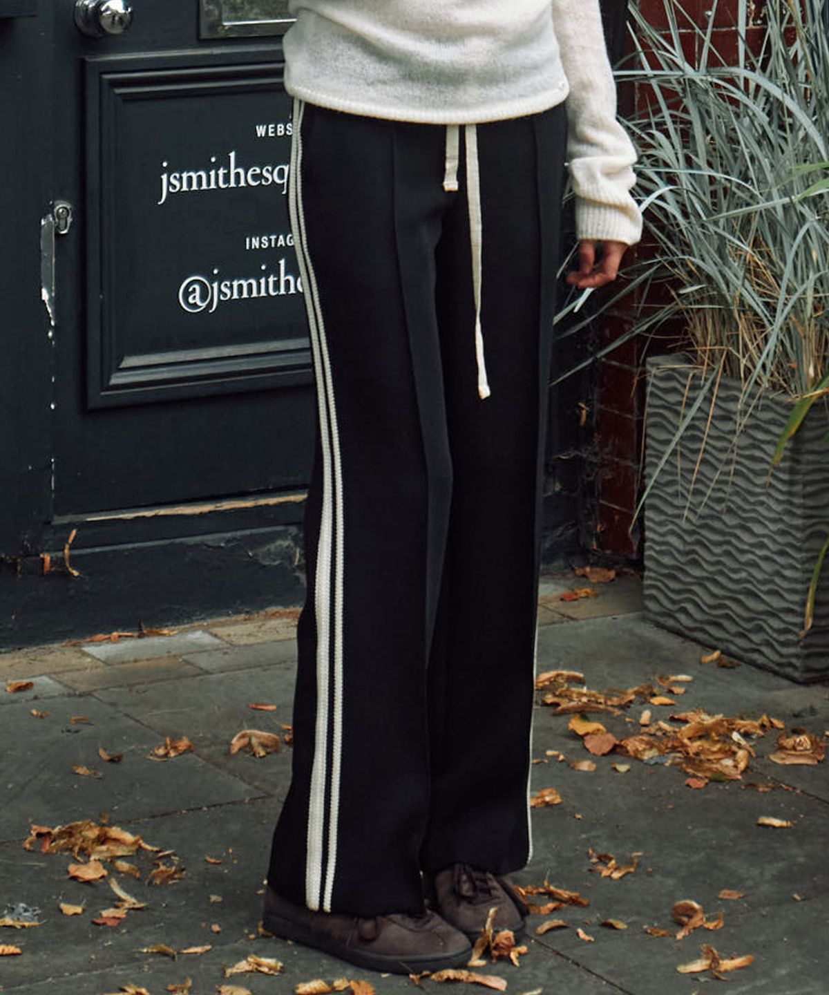 르메메(LEMEME) French Track Pants Black