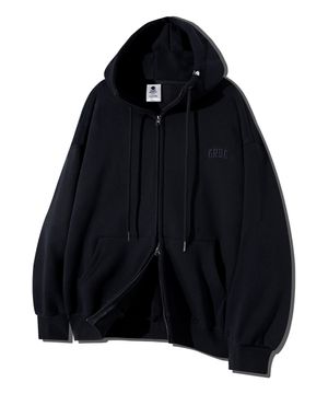 NOWHERE 어센틱 오버핏 2WAY 후드집업 GHZ-270_블랙