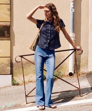 Petit French Denim Pants Blue
