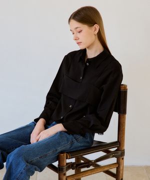 Sophie Bustier Shirt Black