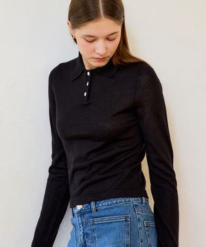 Lou Knit Top Black