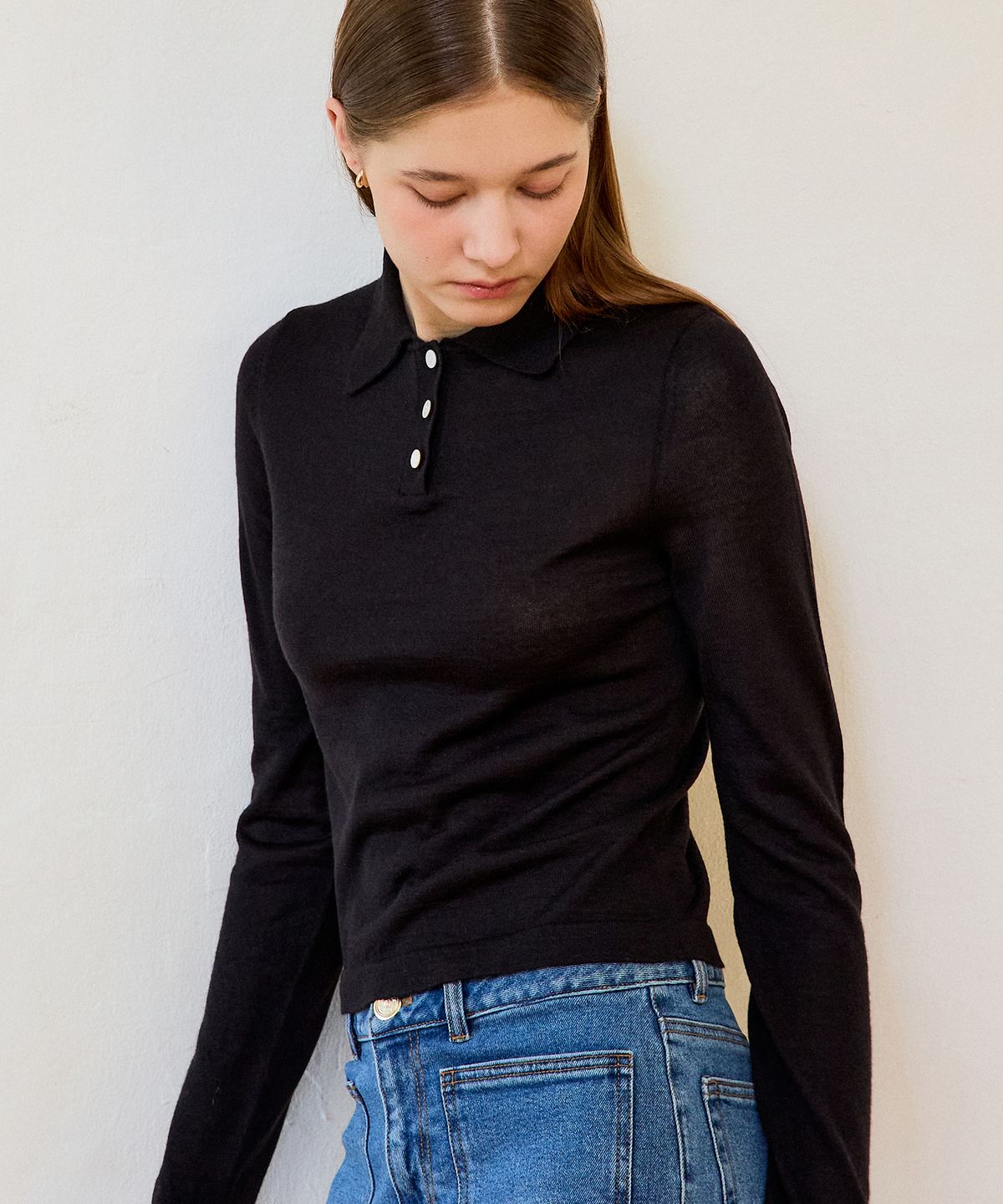 르메메(LEMEME) Lou Knit Top Black