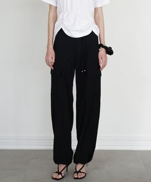 French Jogger Pants Black