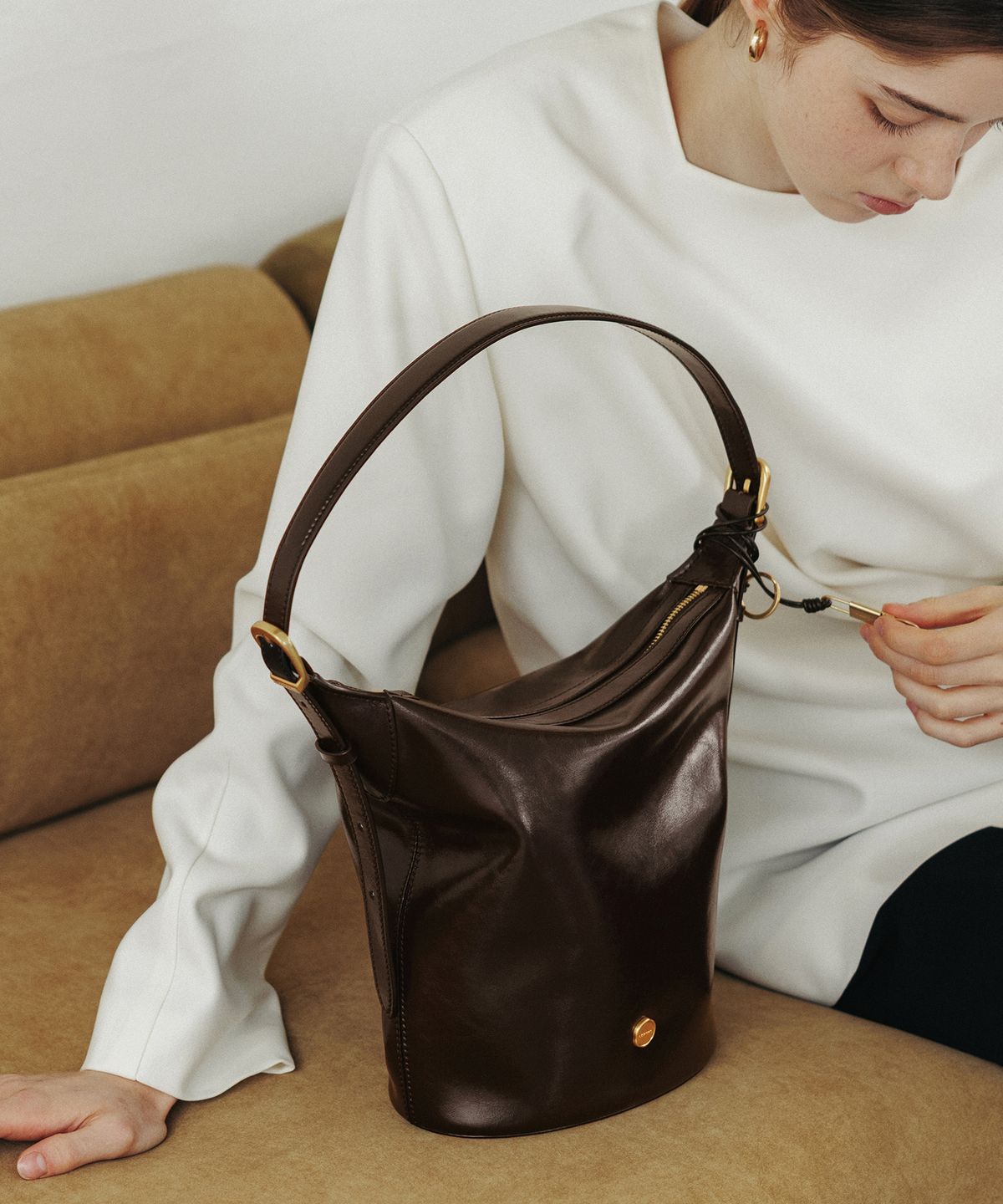 르메메(LEMEME) Sac Leo DeepBrown