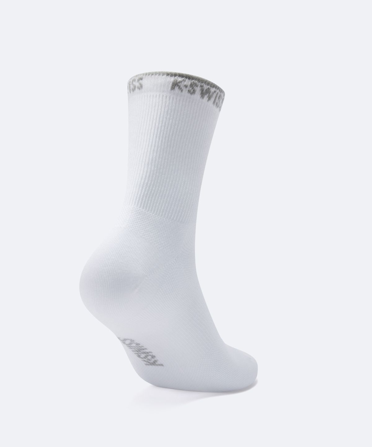 케이스위스(K-SWISS) 남성 클럽 플랫 하이 크루 삭스_2KSSCFU001WH