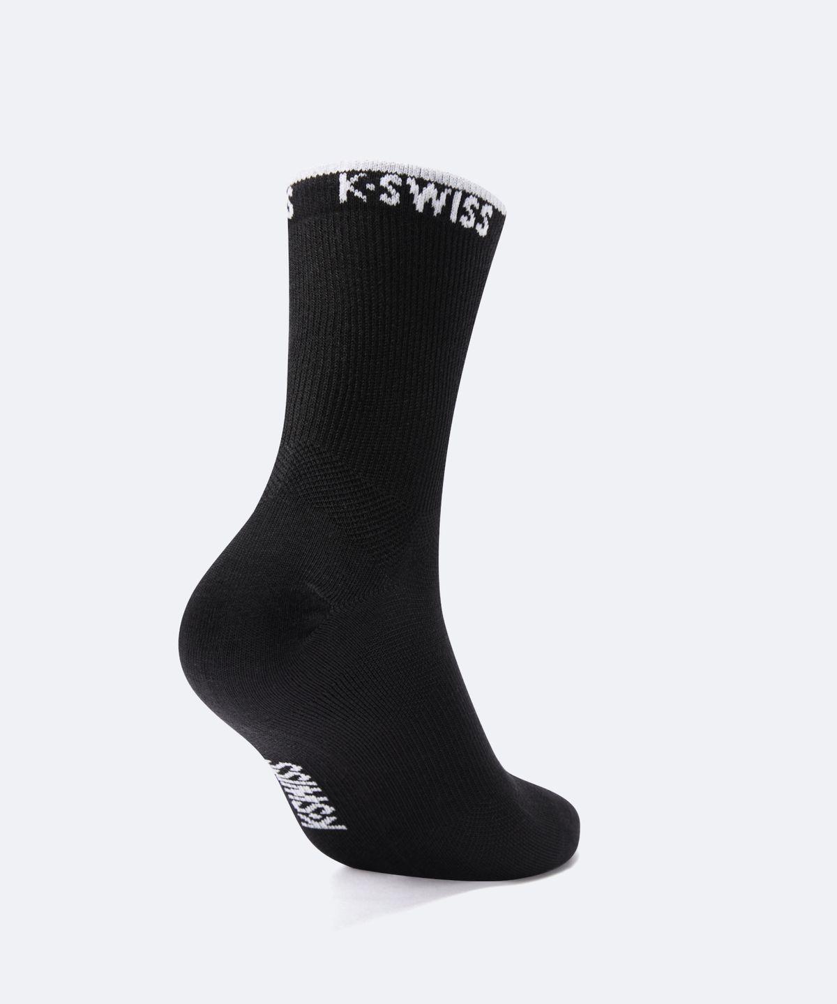 케이스위스(K-SWISS) 남성 클럽 플랫 하이 크루 삭스_2KSSCFU001BK