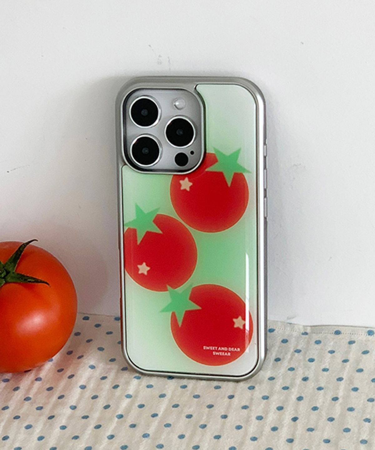 스위어(SWEEAR) [실버에폭시] GREENERY TOMATO SILVER EPOXY CASE