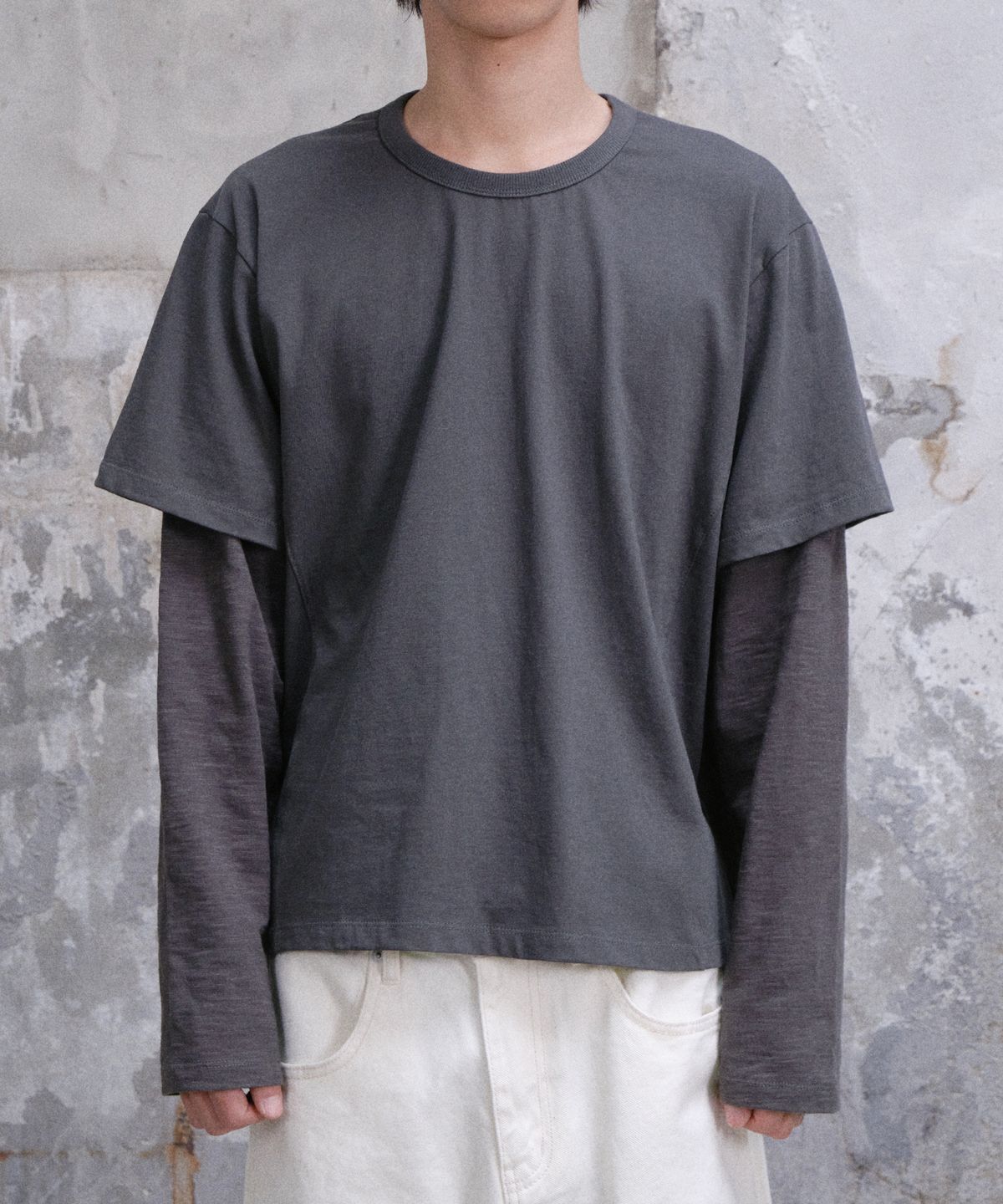 다이브인(DIVEIN) LAYER LONG SLEEVE (CHARCOAL)
