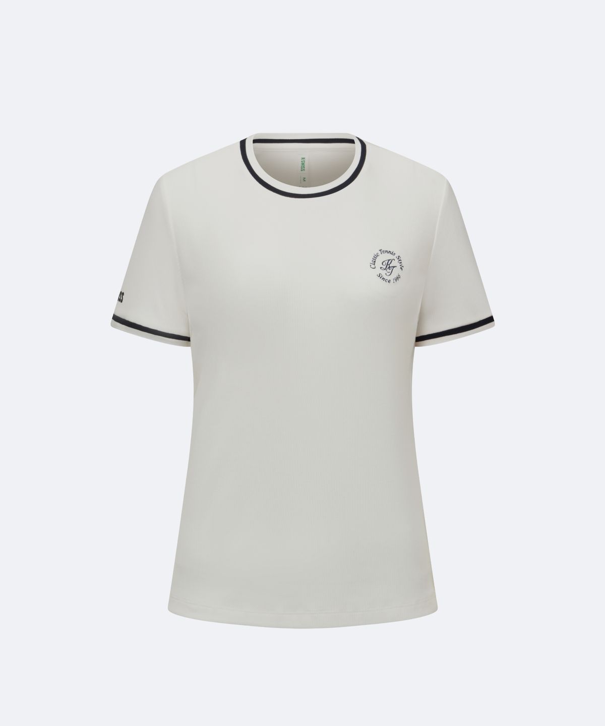 케이스위스(K-SWISS) 여성 슬림 반팔 티_1KSTSFU502IV