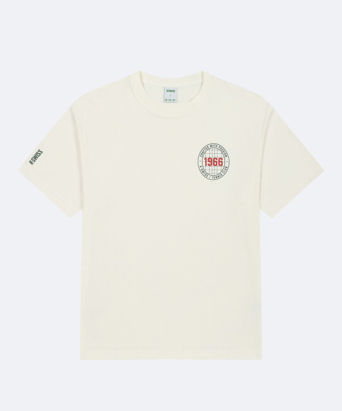 케이스위스(K-SWISS) [UNISEX] 클래식66 플레이서클 반팔 티_1KSTSFU904IV