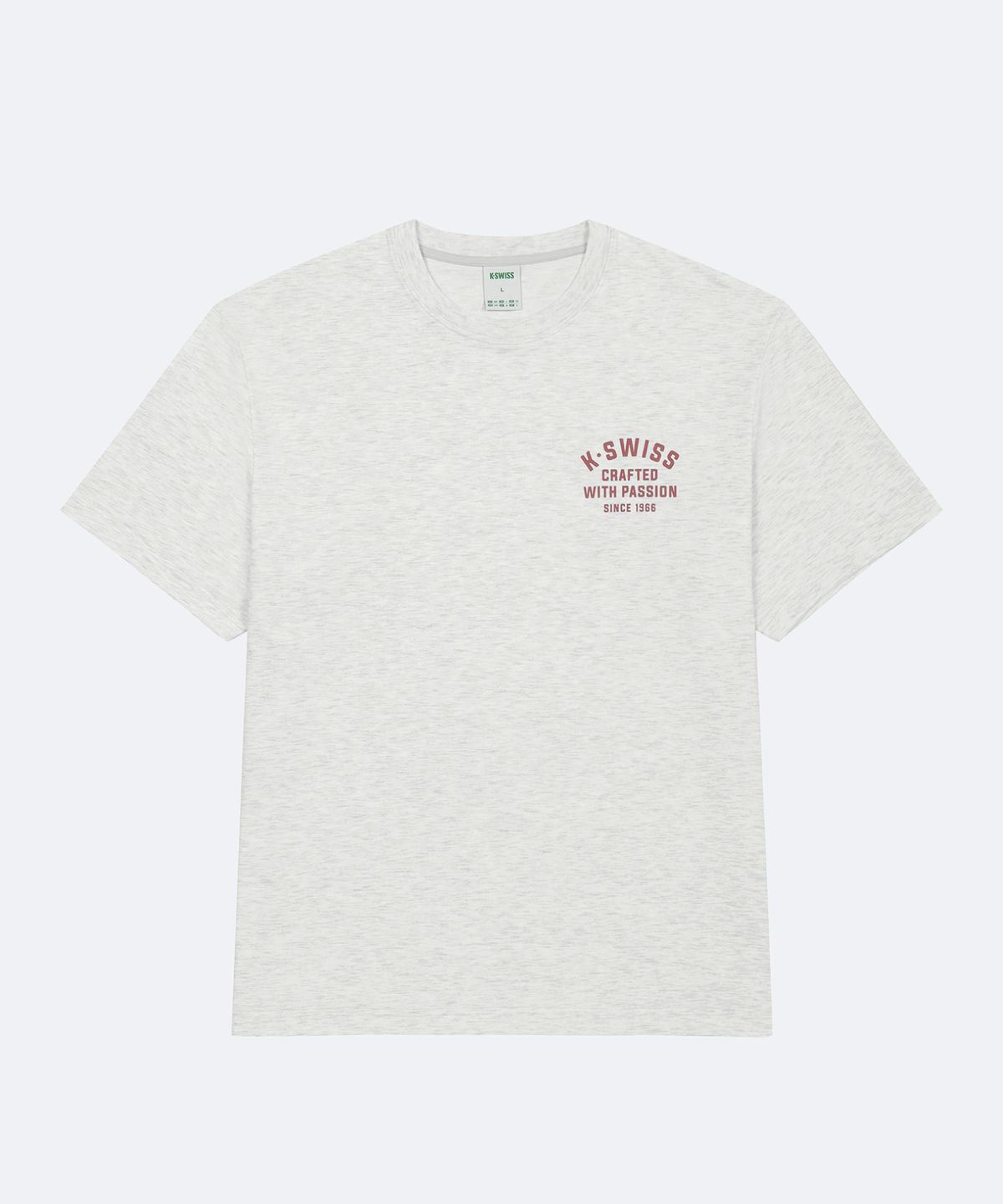 케이스위스(K-SWISS) [UNISEX] 플렉스에어 클래식66 포스터 바이브 반팔 티_1KSTSFU903MG