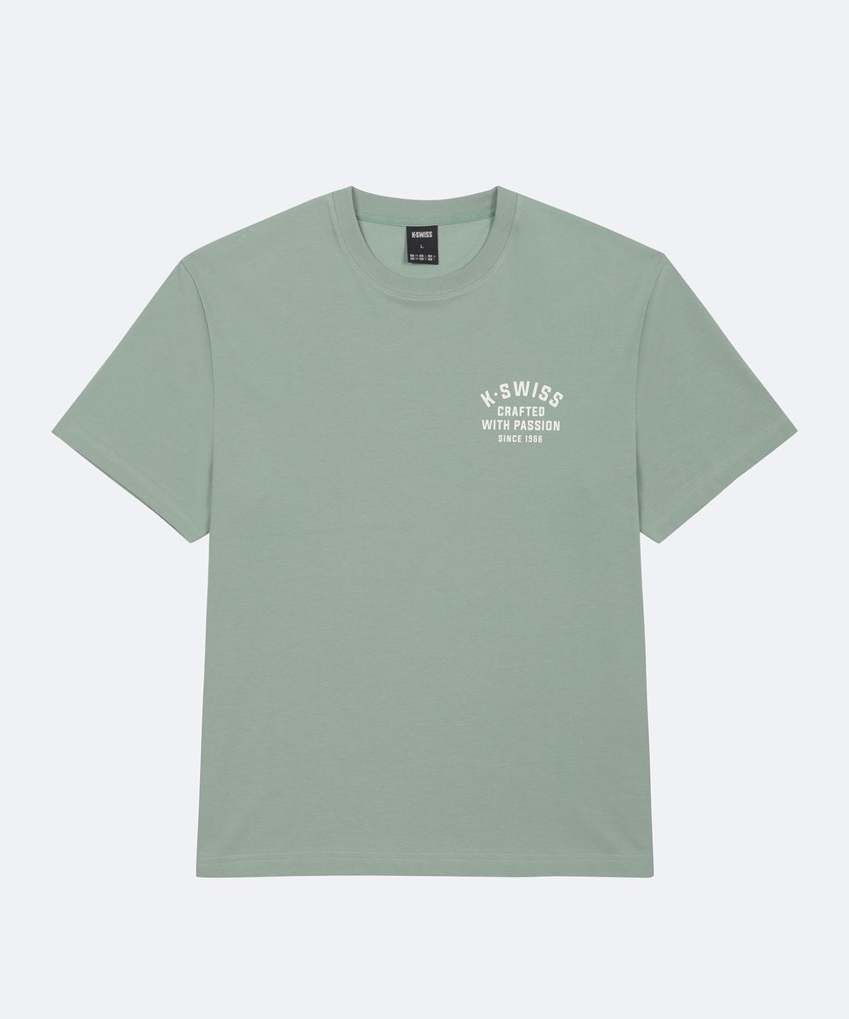 케이스위스(K-SWISS) [UNISEX] 플렉스에어 클래식66 포스터 바이브 반팔 티_1KSTSFU903KH