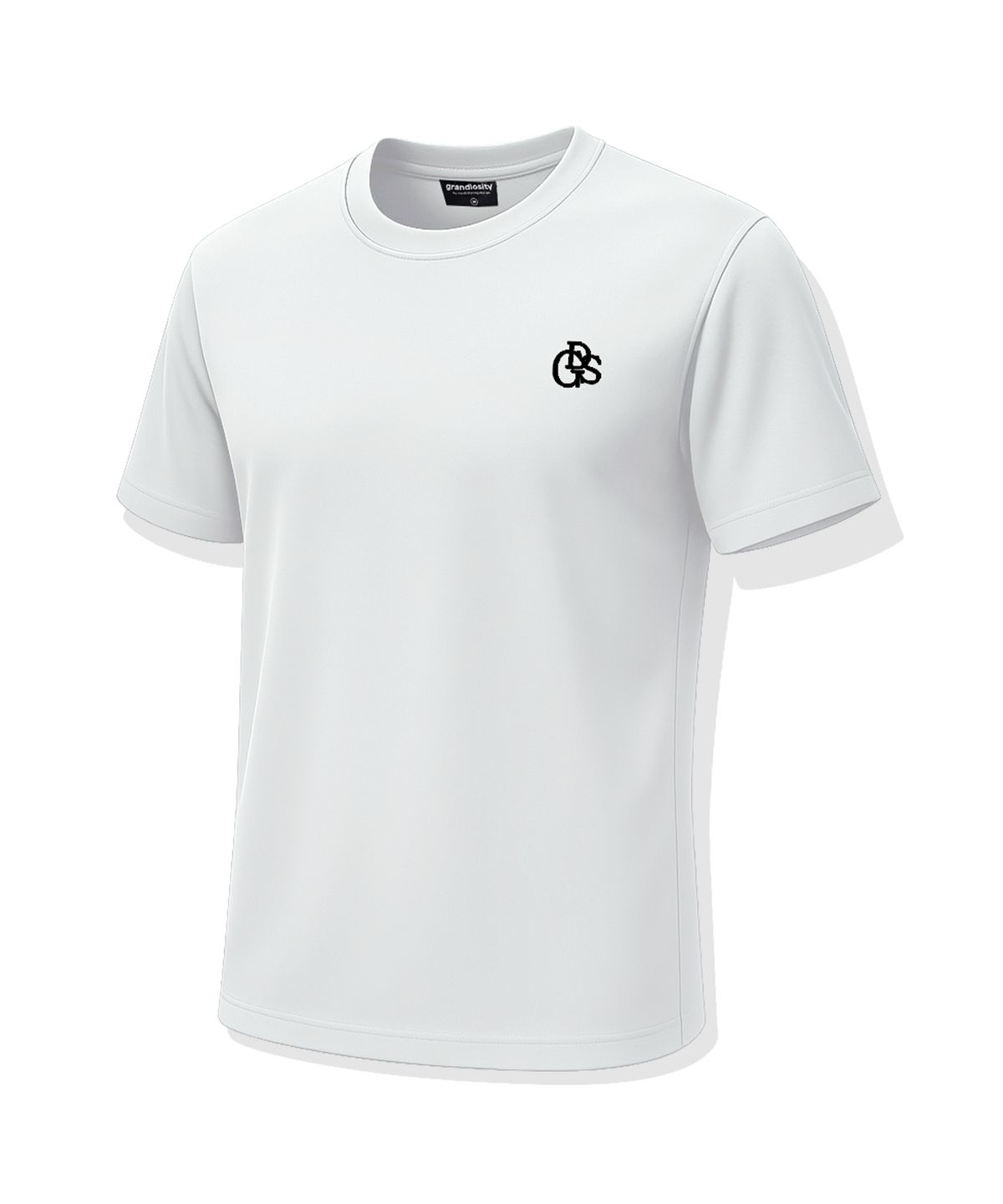그랜디오시티(GRANDIOSITY) [짐웨어] 스포츠 냉감 아이스 반팔 티셔츠 (화이트)
