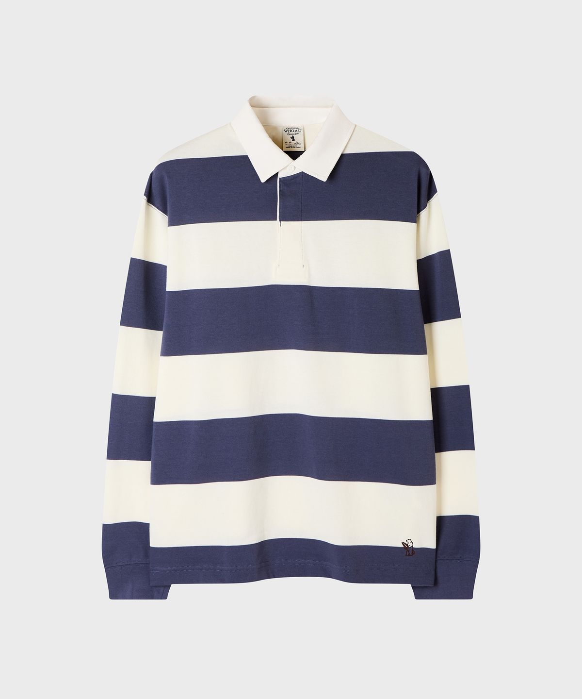 후아유(WHO.A.U) Rugby Stripe Long Sleeve T-shirt / WHHAG3821U