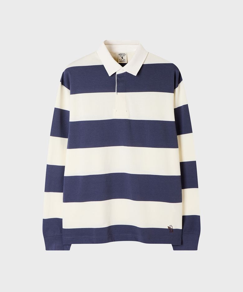Rugby Stripe Long Sleeve T-shirt / WHHAG3821U