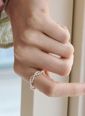 [실버925] 도트 웨이브 반지