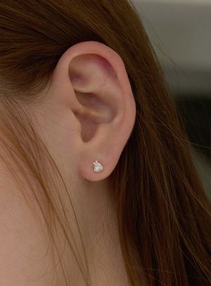 [실버925] 모이사나이트 플뤼 귀걸이