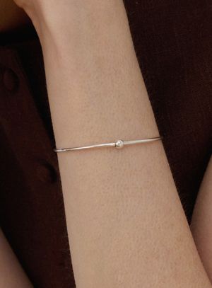 [실버925] 플레인 볼 뱅글 팔찌