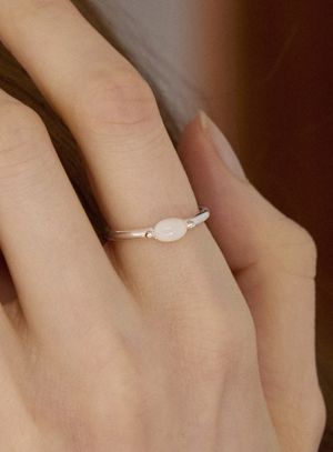 [실버925] 뮤 페일 오벌 오픈 반지